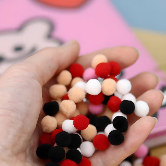 Pompom Ball Mosaic Art